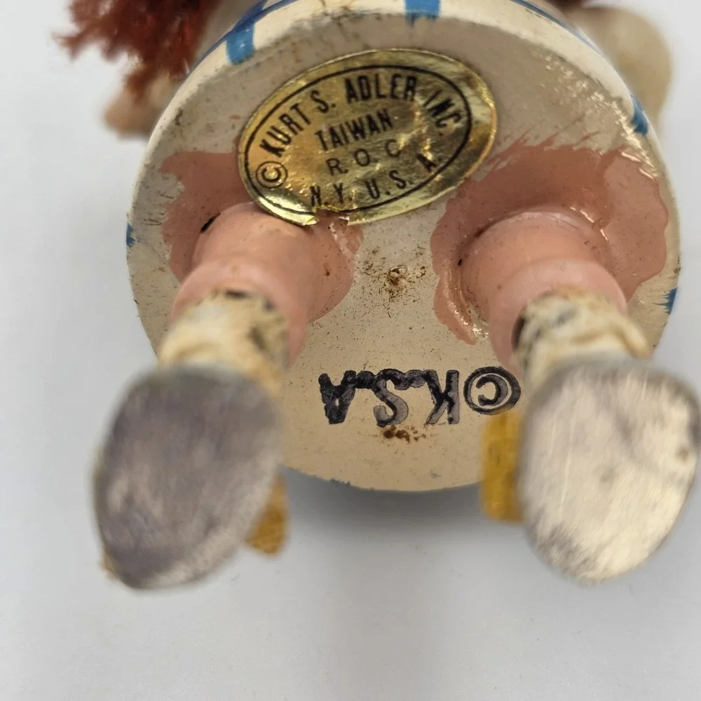 VTG Kurt Adler Wizard Of Oz Christmas Ornaments Dorothy Scarecrow Lion Wood READ